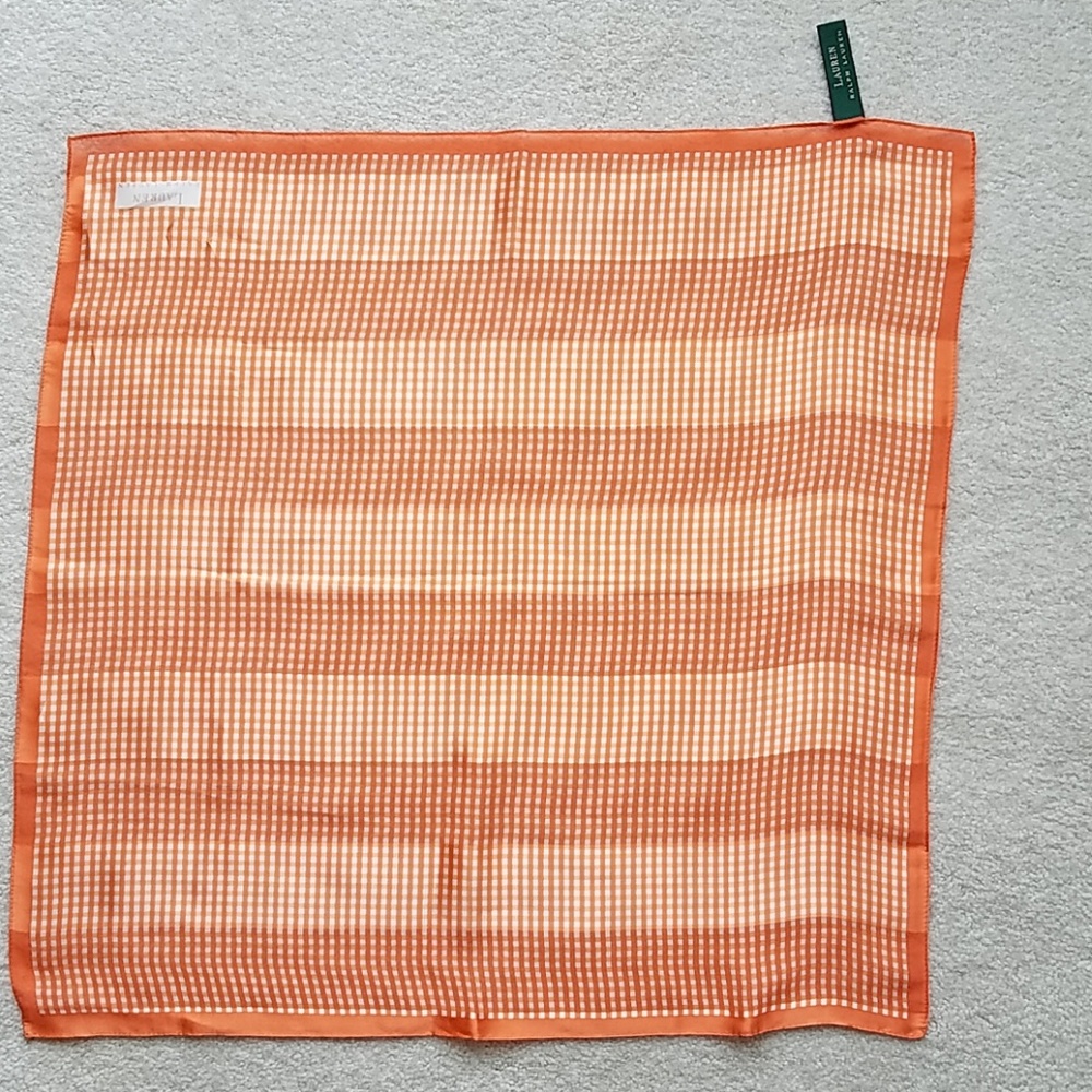 Ralph Lauren 21" square silk scarf